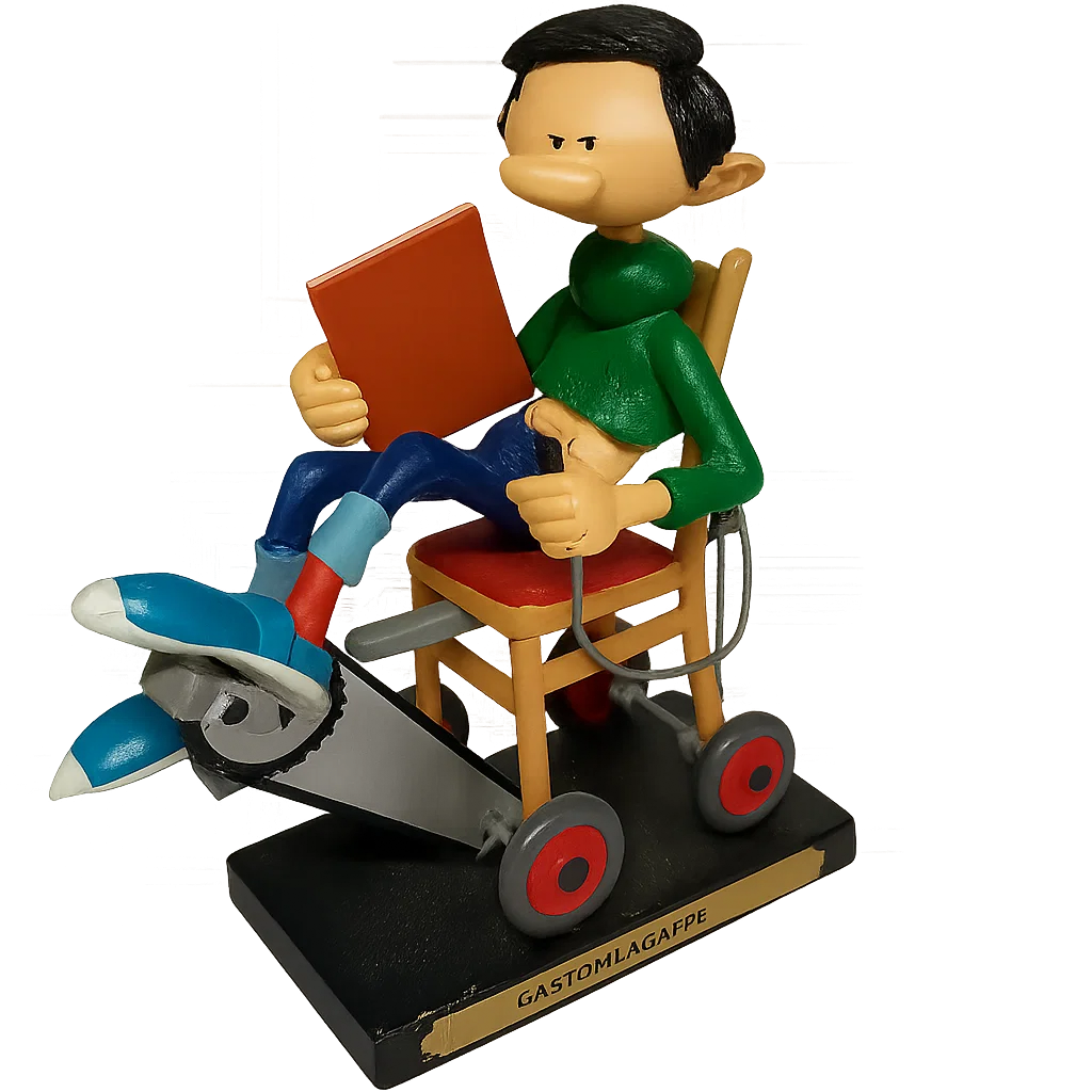 Gaston Lagaffe - Gastomobile (figurine de collection Plastoy)