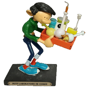Gaston Lagaffe – Petit laboratoire de chimie (figurine de collection)